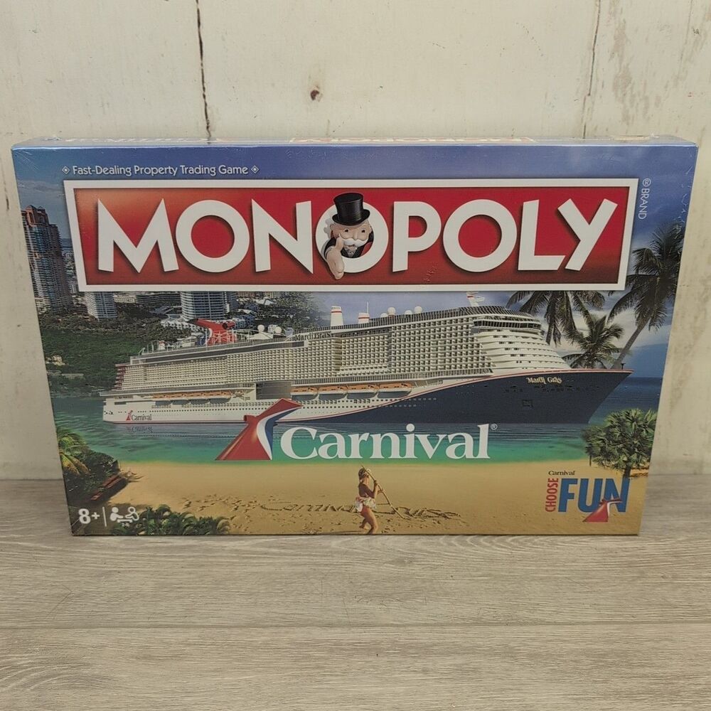 2020 Carnival Cruise Ship Line Edition Monopoly Board Game Brand New